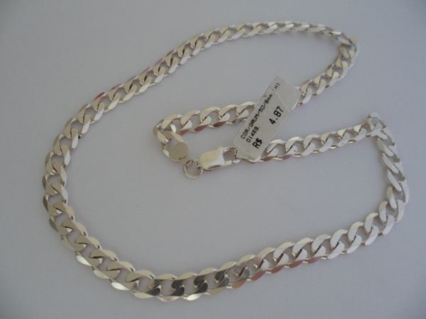 CORRENTE DE PRATA GRUMET 50CM  CB 2078984