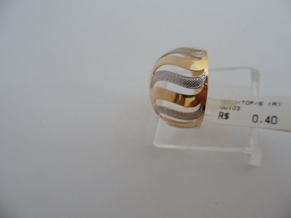 ANEL FOLHADO A OURO TOP 4 CB 62499