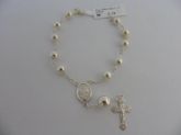 PULSEIRA EM PRATA TERÇO/BOLA CB 44830069
