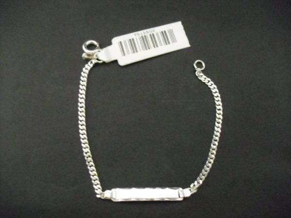Pulseira Prata Chapinha Infantil Elos cb 2093734