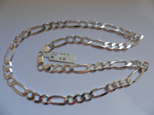 CORRENTE DE PRATA 3X1 55CM  CB 2086194