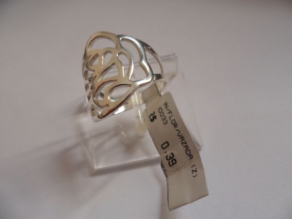 ANEL DE PRATA FLOR VAZADA  CB 14766