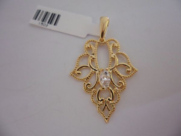 PINGENTE FOLHADO A OURO SIMBOLO 1502