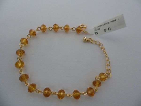 PULSEIRA FOLHADA PEDRA MARROM CB 182230