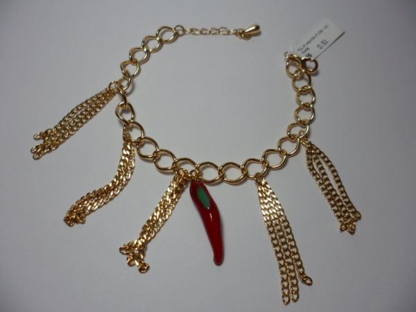 PULSEIRA FOLHADA A OURO PIMENTA/FIOS CB 182121