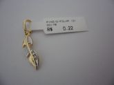 PINGENTE FOLHADO A OURO FOLHA  CB 930102