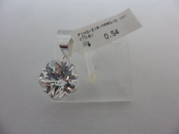 PINGENTE DE PRATA 925 ZIRCONIA MARGARIDA G CB 17705