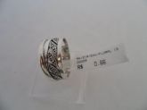 ANEL DE PRATA ZIRCONIA ENVELHECIDO FLORAL  CB 44503