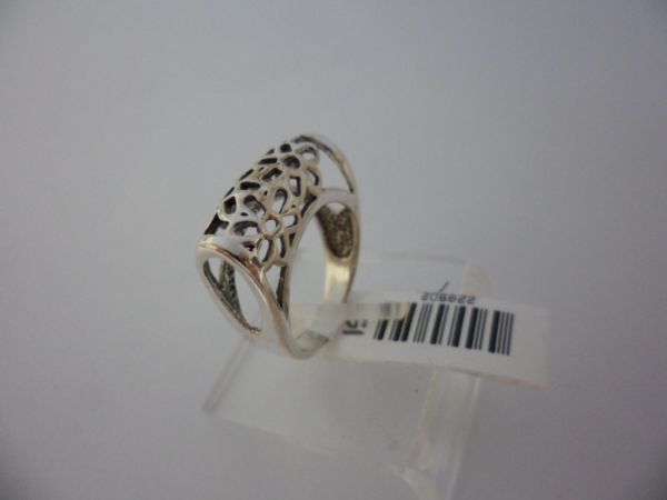 ANEL PRATA ENVELHECIDA FLORAL CB 228902