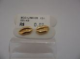BRINCO FOLHADO A OURO LABIOS  CB 22622