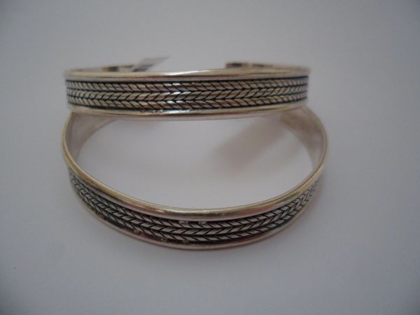 Bracelete Envelhecido Aberto 9mm 2077116