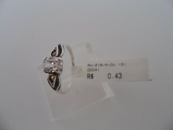 ANEL DE PRATA ZIRCONIA MARCASSITA OVAL  CB 235030