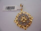 PINGENTE FOLHADO A OURO MANDALA   CB 37700