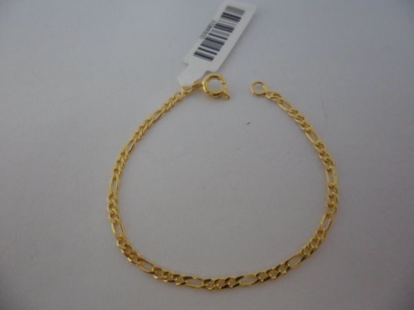 Pulseira Folha a Ouro  3x1 cb 2089300
