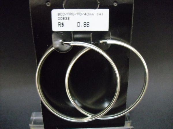 Brinco de Prata Argola 40mm cb 2068428