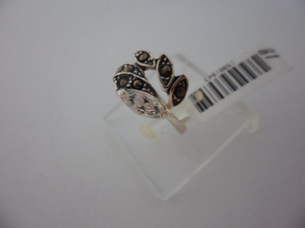 ANEL DE PRATA PEDRA MARCASSITA CB 15981943