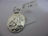 PINGENTE DE PRATA MEDALHA SAO JORGE  CB 2067629