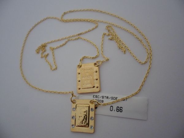 ESCAPULARIO FOLHADO A OURO GRANDE 60CM  CB 81240