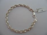 PULSEIRA EM PRATA ITALIANA TORCIDA/GROSSA  CB 2061832 o