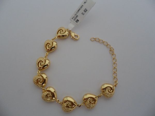 PULSEIRA FOLHADA CORAÇÕES CB 127100