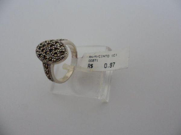 ANEL DE PRATA MARCASSITA OVAL CB 2074269