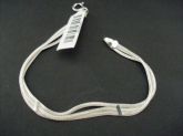Pulseira Prata Esteira Tripla cb 2094069