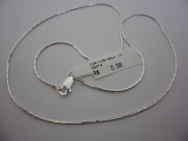 CORRENTE DE PRATA COBRINHA 45CM  CB 2087849