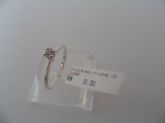 ANEL DE PRATA ZIRCONIA SOLITARIO LEVE  CB 21001