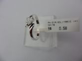 ANEL DE PRATA ZIRCONIA SOLITARIO PEDRINHAS CB 19505