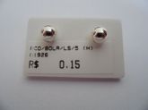 BRINCO DE PRATA BOLA LISA 5MM CB 2451665