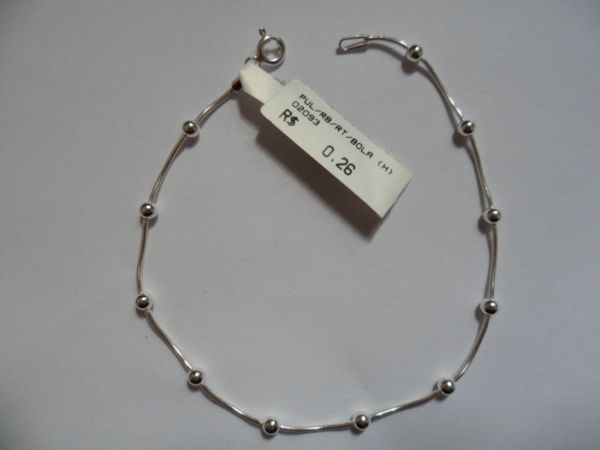Pulseira de Prata Rabo Rato Bolas CB 2086736