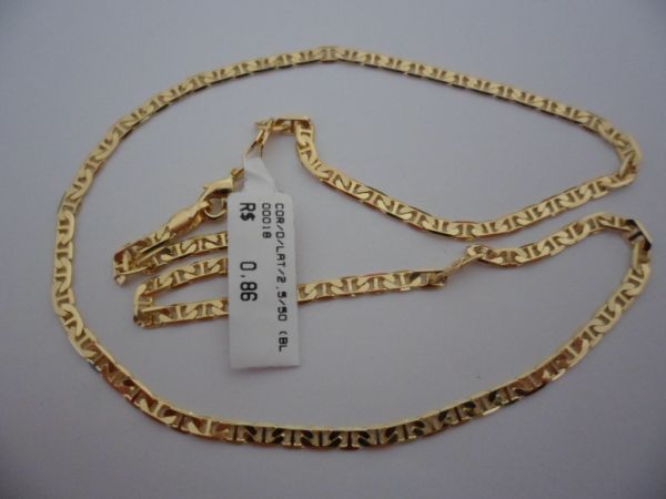 CORRENTE BANHADA A OURO LATINHA 2,5m 50CM CB 51850