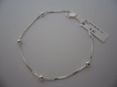 PULSEIRA EM PRATA VENEZIANA BOLINHAS  CB 2087801