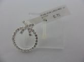 PINGENTE DE PRATA 925 ZIRCONIA LAÇO CB 22890