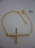 PULSEIRA FOLHADA OURO CRUZ CB 182493