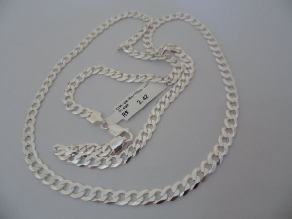 CORRENTE DE PRATA GRUMET 70CM  CB 2079264