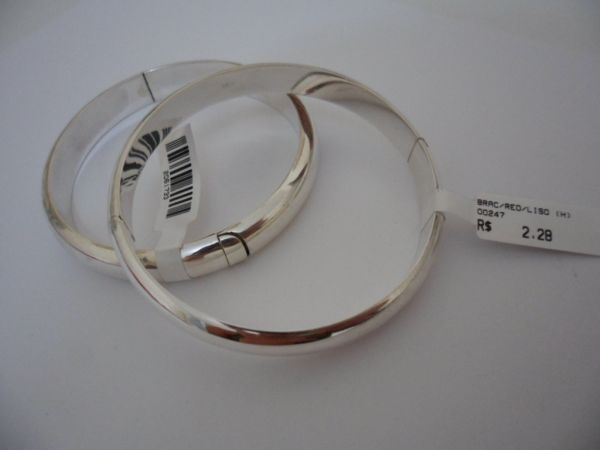 BRACELETE EM PRATA REDONDO 9mm CB 2061733