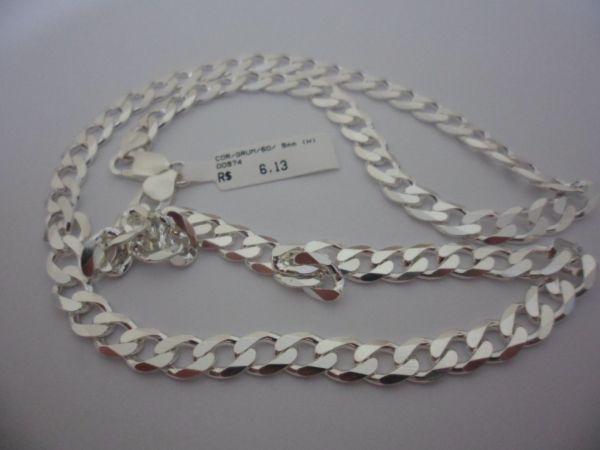 CORRENTE DE PRATA GRUMET 60CM  CB 2072180
