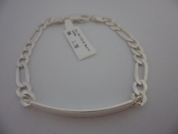 Pulseira Prata Masculina 3x1 Chapa 6.5mm 2061436