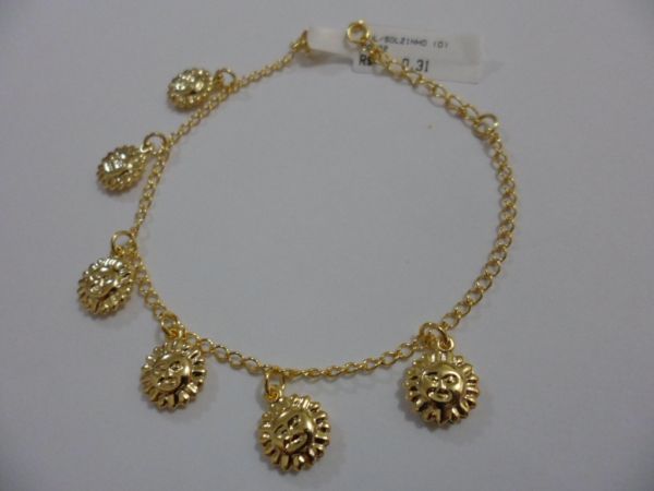 PULSEIRA FOLHADA A OURO SOIZINHOS CB 1822011