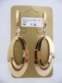 BRINCO FOLHADO A OURO ELO PENDENTE  CB 15410