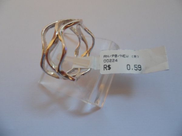 ANEL DE PRATA BRANCA NEW  CB 320053