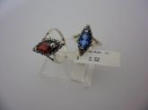ANEL DE PRATA ZIRCÔNIA MARCASSITA AZUL RUBI  CB 5500