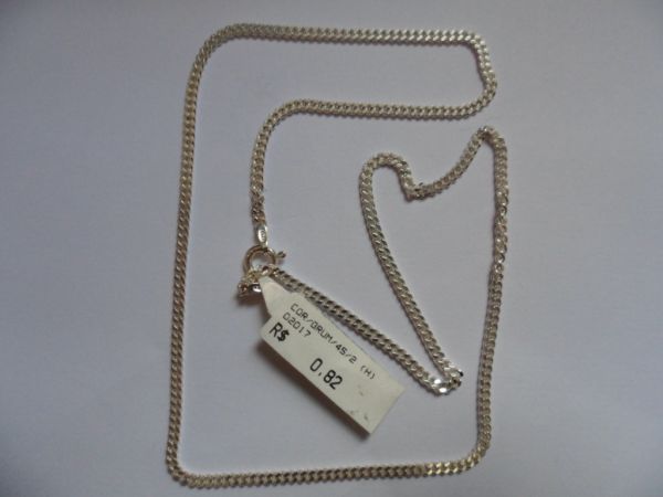 CORRENTE DE PRATA GRUMET 45CM  CB 2086002