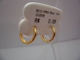 BRINCO FOLHADO A OURO ARGOLA 9MM  CB 22373