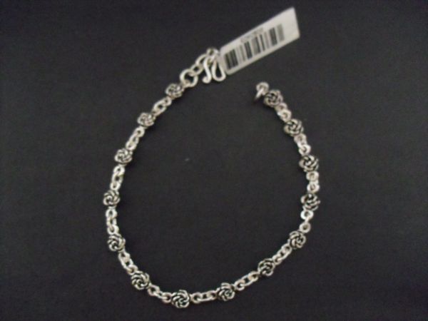 PULSEIRA DE PRATA BALI FLOR CB 2060903