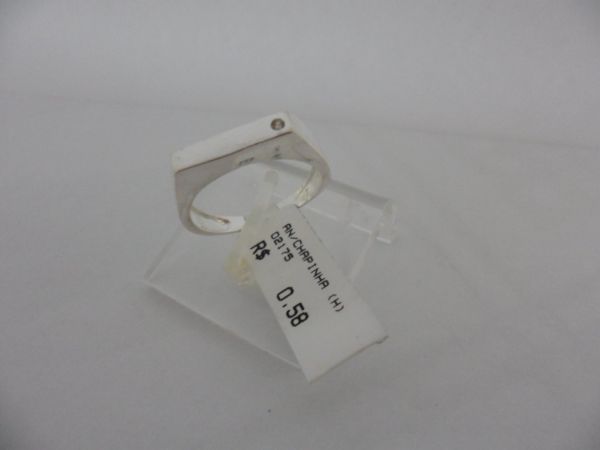 ANEL DE PRATA CHAPINHA ZIRCONIA CB 18609