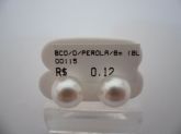 BRINCO FOLHADO A OURO PEROLA 8MM  CB 1104