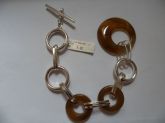 Pulseira de Prata Pedra Caramelo CB 2061887