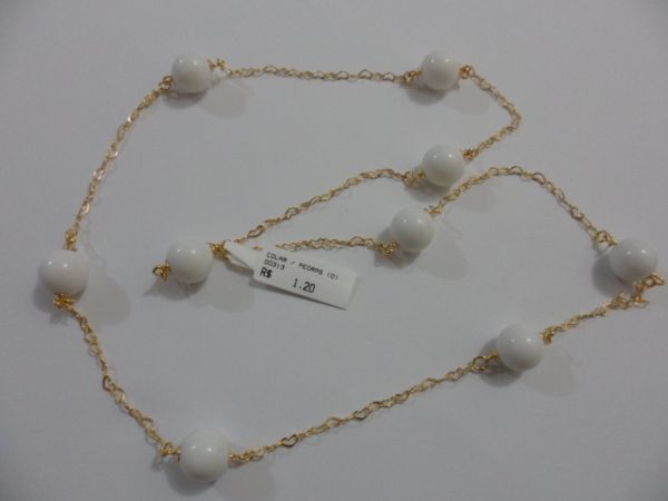 COLAR/PEDRAS/BRANCO CB 81661